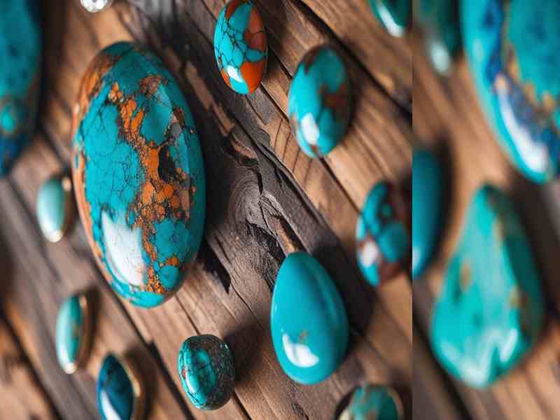 سنگ فیروزه گرد مناسب گردنبند با جلوه ای خاص و متفاوت